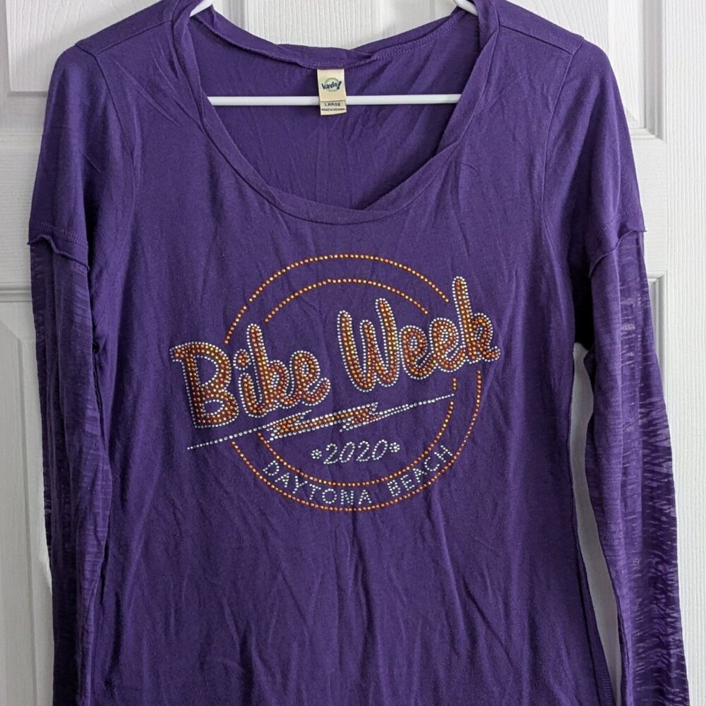 Ladies Daytona Beach Gold Bling Bike Week Top